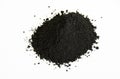 Black pigment isolated over white Royalty Free Stock Photo