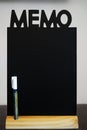 Black pin board for memos and to-do lists