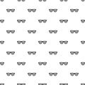 Black pinhole glasses pattern vector