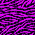 Black and pink abstract optical illusions zebra striped textured seamless pattern