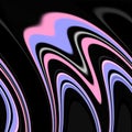 Black pink blue forms, lines, abstract background, fantasy Royalty Free Stock Photo