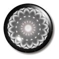 Black Pink Flower Button Orb Royalty Free Stock Photo
