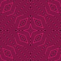 Black and pink geometric lines seamless pattern. Vector linear background