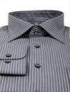 Black pinstriped dress shirt Royalty Free Stock Photo