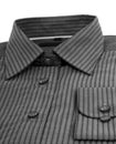 Black pinstriped dress shirt Royalty Free Stock Photo