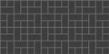 Black pinwheel tile seamless pattern. Kitchen backsplash layout. Shower, toilet or bathroom floor texture. Stone or