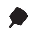 Black pizza peel silhouette logo design template Royalty Free Stock Photo