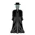 Black plague doctor character