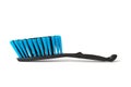 Black plastic brush for cleaning the house isolated on a white background Royalty Free Stock Photo