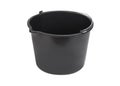 The black plastic bucket on white background Royalty Free Stock Photo