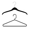 Black plastic coat hangers, clothes hanger