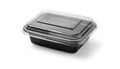 Black Plastic food container Royalty Free Stock Photo