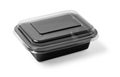 Black Plastic food container Royalty Free Stock Photo