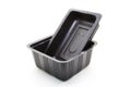 Black Plastic food container Royalty Free Stock Photo