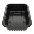Black Plastic Food Tray Container Royalty Free Stock Photo