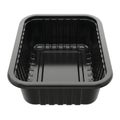 Black Plastic Food Tray Container Royalty Free Stock Photo