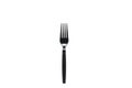 Black plastic fork isolated on white background Royalty Free Stock Photo