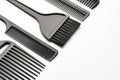 Black plastic hair comb isolated on white background Royalty Free Stock Photo