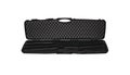 Black plastic hard case for transporting and storing weapons. Gun container isolate on a white background Royalty Free Stock Photo