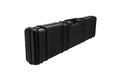 Black plastic hard case for transporting and storing weapons. Gun container isolate on a white background Royalty Free Stock Photo