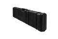 Black plastic hard case for transporting and storing weapons. Gun container isolate on a white background Royalty Free Stock Photo