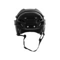 Black plastic hockey helmet isolated on white Royalty Free Stock Photo