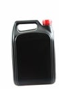 Black plastic jerrycan Royalty Free Stock Photo