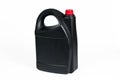 Black plastic jerrycan Royalty Free Stock Photo