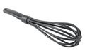 Black plastic kitchen whisk isolated on white background Royalty Free Stock Photo