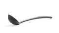 Black plastic ladle. Close up. Isolated on a white background Royalty Free Stock Photo