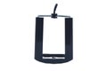 Black Plastic Mobile Phone Holder on White Background Royalty Free Stock Photo