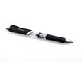 A black plastic pen with clipping path
