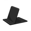 Black Plastic Phone Stand on White Background Royalty Free Stock Photo