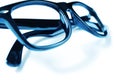 Black plastic rimmed eyeglasses Royalty Free Stock Photo