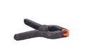 Black Plastic Spring Clamps Royalty Free Stock Photo