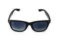 Black plastic sunglasses isolated on white background Royalty Free Stock Photo