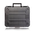 Black plastic tool box isolate on white background Royalty Free Stock Photo