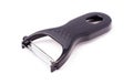 Black plastic vegetable peeler