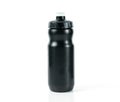 Black plastic water bottle On white background Royalty Free Stock Photo