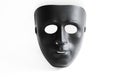 Black plastik mask on isolated white background Royalty Free Stock Photo
