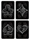 Black playing cards