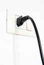 Black plug Royalty Free Stock Photo
