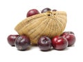 Black plum fruit Royalty Free Stock Photo