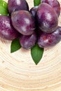 Black plums Royalty Free Stock Photo