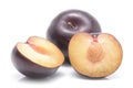 Black plums Royalty Free Stock Photo