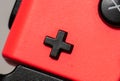 Black plus buttin on a red hand controller Royalty Free Stock Photo
