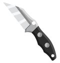 Black pocket knife, icon Royalty Free Stock Photo