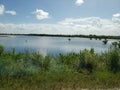 View at Black Point Wildlife Drive, Merritt Island National Wildlife Refuge, Florida Royalty Free Stock Photo