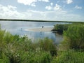 View at Black Point Wildlife Drive, Merritt Island National Wildlife Refuge, Florida Royalty Free Stock Photo