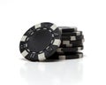 Black poker chips